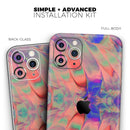 Liquid Abstract Paint Remix V64  - Protective Skin Wrap & Decal – Compatible with iPhone SE to iPhone 17 Pro Max (All Models)
