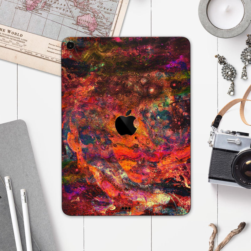 Liquid Abstract Paint Remix V65 - Full Body Skin Decal for the Apple iPad Pro 12.9", 11", 10.5", 9.7", Air or Mini (All Models Available)