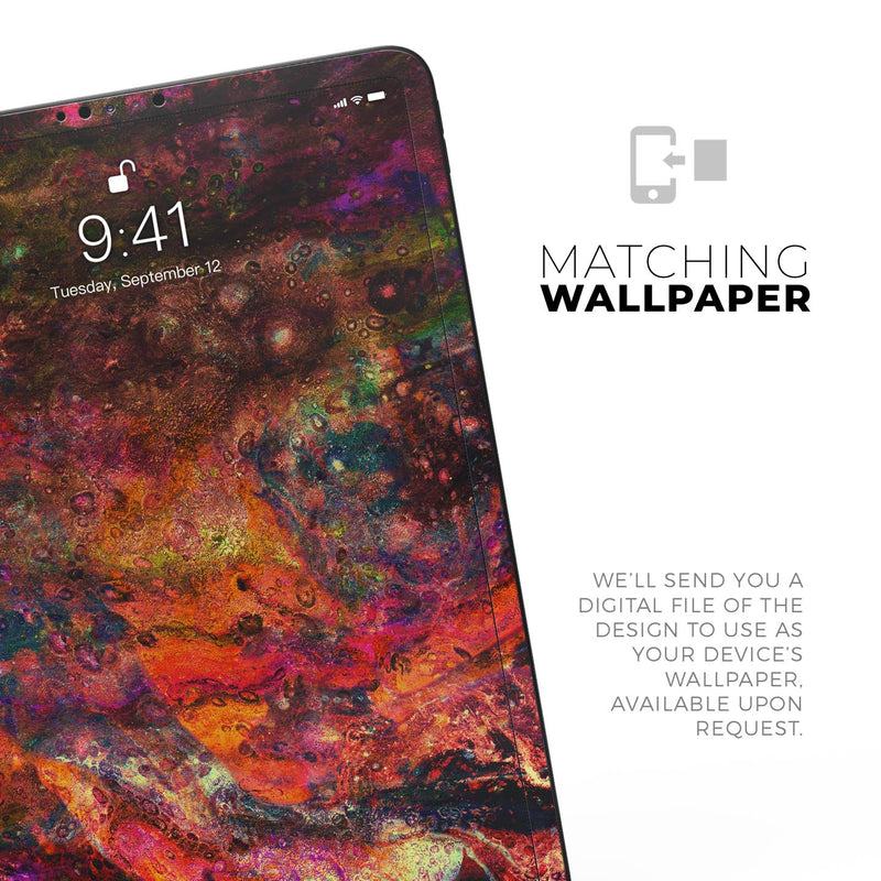 Liquid Abstract Paint Remix V65 - Full Body Skin Decal for the Apple iPad Pro 12.9", 11", 10.5", 9.7", Air or Mini (All Models Available)