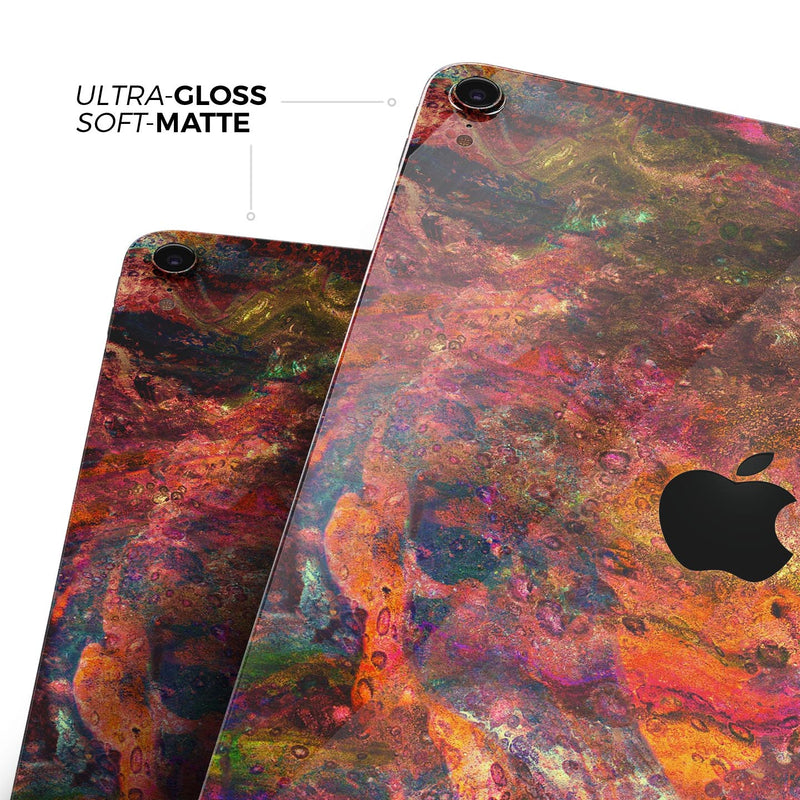 Liquid Abstract Paint Remix V65 - Full Body Skin Decal for the Apple iPad Pro 12.9", 11", 10.5", 9.7", Air or Mini (All Models Available)