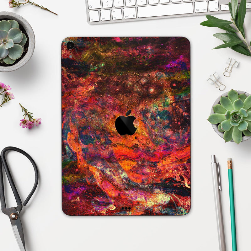 Liquid Abstract Paint Remix V65 - Full Body Skin Decal for the Apple iPad Pro 12.9", 11", 10.5", 9.7", Air or Mini (All Models Available)