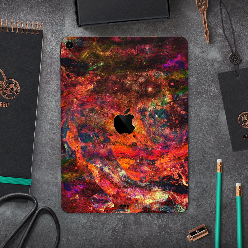 Liquid Abstract Paint Remix V65 - Full Body Skin Decal for the Apple iPad Pro 12.9", 11", 10.5", 9.7", Air or Mini (All Models Available)