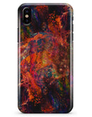Liquid Abstract Paint Remix V65 - iPhone X Clipit Case