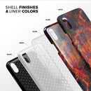 Liquid Abstract Paint Remix V65 - iPhone X Swappable Hybrid Case