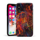 Liquid Abstract Paint Remix V65 - iPhone X Swappable Hybrid Case