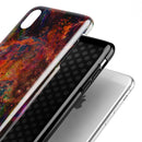Liquid Abstract Paint Remix V65 - iPhone X Swappable Hybrid Case