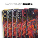 Liquid Abstract Paint Remix V65 - Vinyl Skin Wrap for iPhone 17 Pro Max, 17 Pro, 17 Air, 17, 16 & All Models — Soft Matte or Ultra Gloss