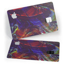 Liquid Abstract Paint Remix V66 - Premium Protective Decal Skin-Kit for the Apple Credit Card