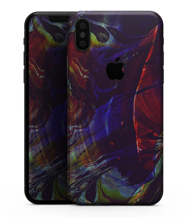 Liquid Abstract Paint Remix V66 - iPhone XS MAX, XS/X, 8/8+, 7/7+, 5/5S/SE Skin-Kit (All iPhones Available)
