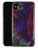 Liquid Abstract Paint Remix V66 - iPhone X Clipit Case