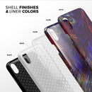 Liquid Abstract Paint Remix V66 - iPhone X Swappable Hybrid Case