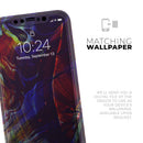 Liquid Abstract Paint Remix V66 - Vinyl Skin Wrap for iPhone 17 Pro Max, 17 Pro, 17 Air, 17, 16 & All Models — Soft Matte or Ultra Gloss