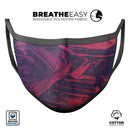Liquid Abstract Paint Remix V67 - Made in USA Mouth Cover Unisex Anti-Dust Cotton Blend Reusable & Washable Face Mask with Adjustable Sizing for Adult or Child