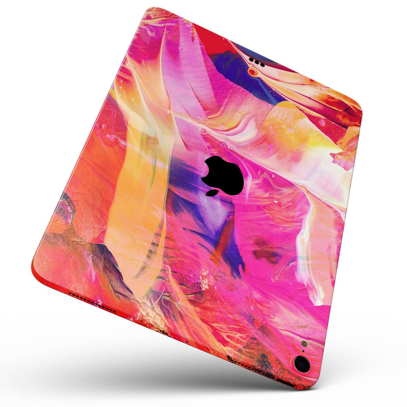 Liquid Abstract Paint Remix V68 - Full Body Skin Decal for the Apple iPad Pro 12.9", 11", 10.5", 9.7", Air or Mini (All Models Available)
