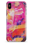 Liquid Abstract Paint Remix V68 - iPhone X Clipit Case