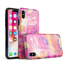 Liquid Abstract Paint Remix V68 - iPhone X Swappable Hybrid Case
