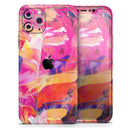 Liquid Abstract Paint Remix V68 - Vinyl Skin Wrap for iPhone 17 Pro Max, 17 Pro, 17 Air, 17, 16 & All Models — Soft Matte or Ultra Gloss
