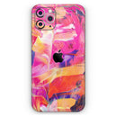 Liquid Abstract Paint Remix V68 - Vinyl Skin Wrap for iPhone 17 Pro Max, 17 Pro, 17 Air, 17, 16 & All Models — Soft Matte or Ultra Gloss