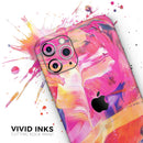 Liquid Abstract Paint Remix V68 - Vinyl Skin Wrap for iPhone 17 Pro Max, 17 Pro, 17 Air, 17, 16 & All Models — Soft Matte or Ultra Gloss
