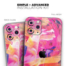 Liquid Abstract Paint Remix V68 - Vinyl Skin Wrap for iPhone 17 Pro Max, 17 Pro, 17 Air, 17, 16 & All Models — Soft Matte or Ultra Gloss