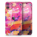Liquid Abstract Paint Remix V68 - Vinyl Skin Wrap for iPhone 17 Pro Max, 17 Pro, 17 Air, 17, 16 & All Models — Soft Matte or Ultra Gloss