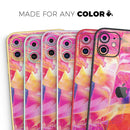 Liquid Abstract Paint Remix V68 - Vinyl Skin Wrap for iPhone 17 Pro Max, 17 Pro, 17 Air, 17, 16 & All Models — Soft Matte or Ultra Gloss