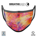 Liquid Abstract Paint Remix V69 - Made in USA Mouth Cover Unisex Anti-Dust Cotton Blend Reusable & Washable Face Mask with Adjustable Sizing for Adult or Child