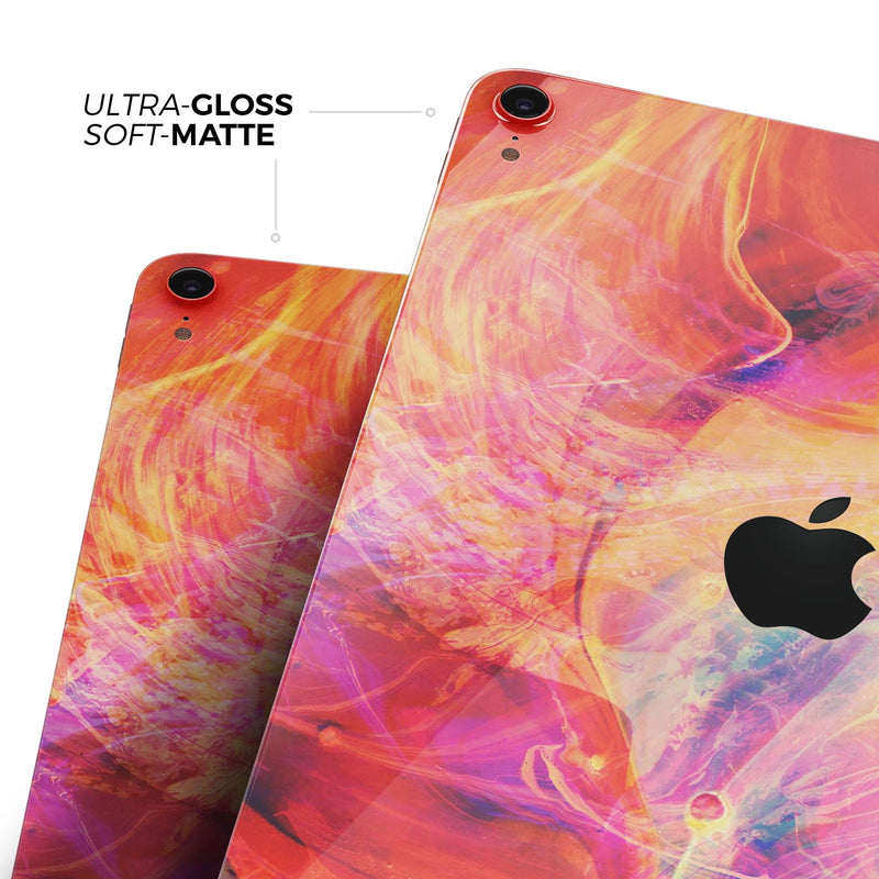 Liquid Abstract Paint Remix V69 - Full Body Skin Decal for the Apple iPad Pro 12.9", 11", 10.5", 9.7", Air or Mini (All Models Available)