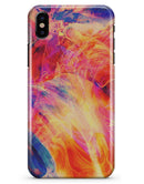 Liquid Abstract Paint Remix V69 - iPhone X Clipit Case