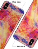 Liquid Abstract Paint Remix V69 - iPhone X Clipit Case