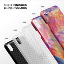 Liquid Abstract Paint Remix V69 - iPhone X Swappable Hybrid Case