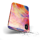 Liquid Abstract Paint Remix V69 - iPhone X Swappable Hybrid Case
