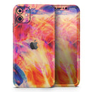 Liquid Abstract Paint Remix V69 - Vinyl Skin Wrap for iPhone 17 Pro Max, 17 Pro, 17 Air, 17, 16 & All Models — Soft Matte or Ultra Gloss