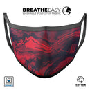 Liquid Abstract Paint Remix V6 - Made in USA Mouth Cover Unisex Anti-Dust Cotton Blend Reusable & Washable Face Mask with Adjustable Sizing for Adult or Child