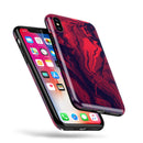 Liquid Abstract Paint Remix V6 - iPhone X Swappable Hybrid Case