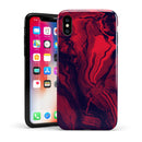 Liquid Abstract Paint Remix V6 - iPhone X Swappable Hybrid Case