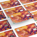 Liquid Abstract Paint Remix V70 - Premium Protective Decal Skin-Kit for the Apple Credit Card