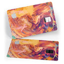 Liquid Abstract Paint Remix V70 - Premium Protective Decal Skin-Kit for the Apple Credit Card