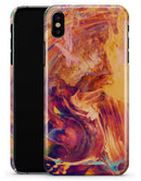 Liquid Abstract Paint Remix V70 - iPhone X Clipit Case