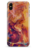 Liquid Abstract Paint Remix V70 - iPhone X Clipit Case