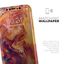 Liquid Abstract Paint Remix V70  - Protective Skin Wrap & Decal – Compatible with iPhone SE to iPhone 17 Pro Max (All Models)