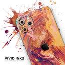 Liquid Abstract Paint Remix V70  - Protective Skin Wrap & Decal – Compatible with iPhone SE to iPhone 17 Pro Max (All Models)
