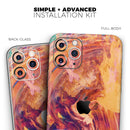 Liquid Abstract Paint Remix V70  - Protective Skin Wrap & Decal – Compatible with iPhone SE to iPhone 17 Pro Max (All Models)
