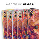 Liquid Abstract Paint Remix V70  - Protective Skin Wrap & Decal – Compatible with iPhone SE to iPhone 17 Pro Max (All Models)