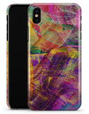 Liquid Abstract Paint Remix V71 - iPhone X Clipit Case