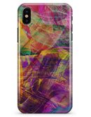Liquid Abstract Paint Remix V71 - iPhone X Clipit Case