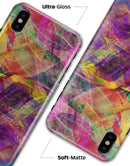 Liquid Abstract Paint Remix V71 - iPhone X Clipit Case