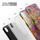 Liquid Abstract Paint Remix V71 - iPhone X Swappable Hybrid Case