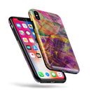 Liquid Abstract Paint Remix V71 - iPhone X Swappable Hybrid Case