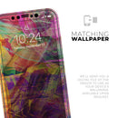 Liquid Abstract Paint Remix V71 - Vinyl Skin Wrap for iPhone 17 Pro Max, 17 Pro, 17 Air, 17, 16 & All Models — Soft Matte or Ultra Gloss